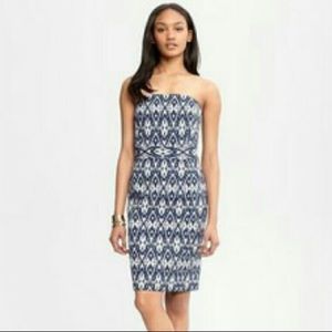 Strapless Tribal Print Dress